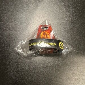 The Hunger Games Black rubber Wristband